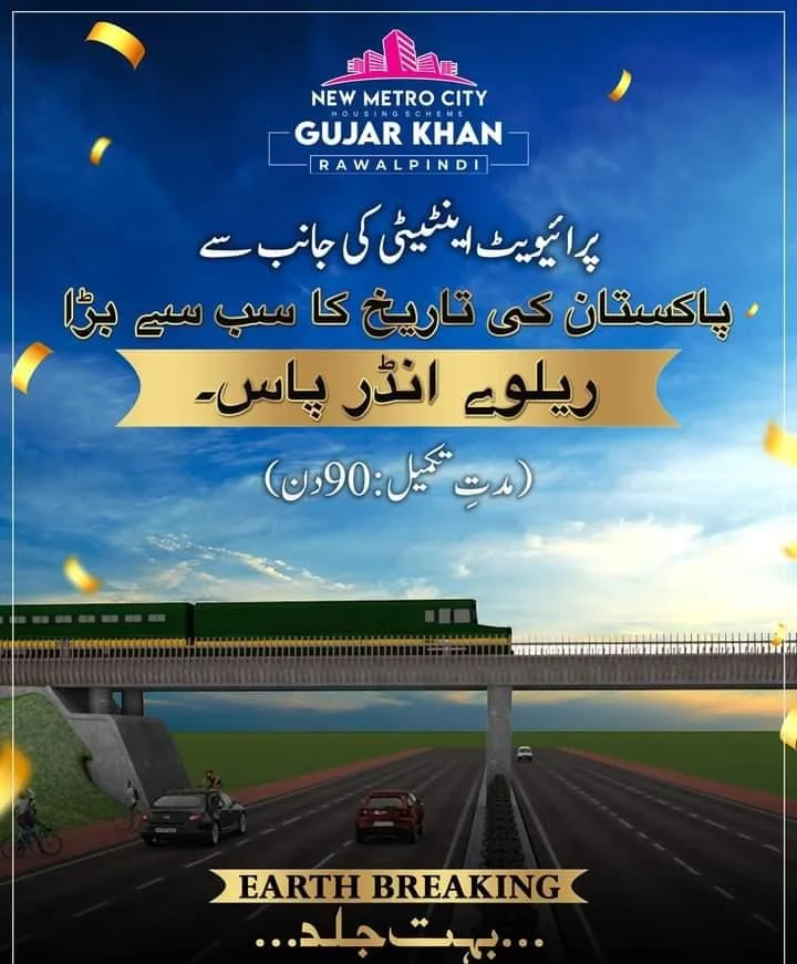 New Metro City Gujar Khan railway underpass
