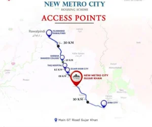 Strategic Brilliance of New Metro City Gujar Khan Location