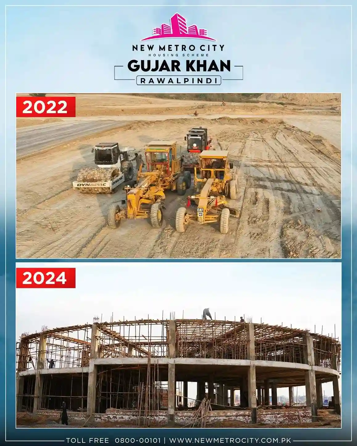 New Metro City Gujar khan Before & After development