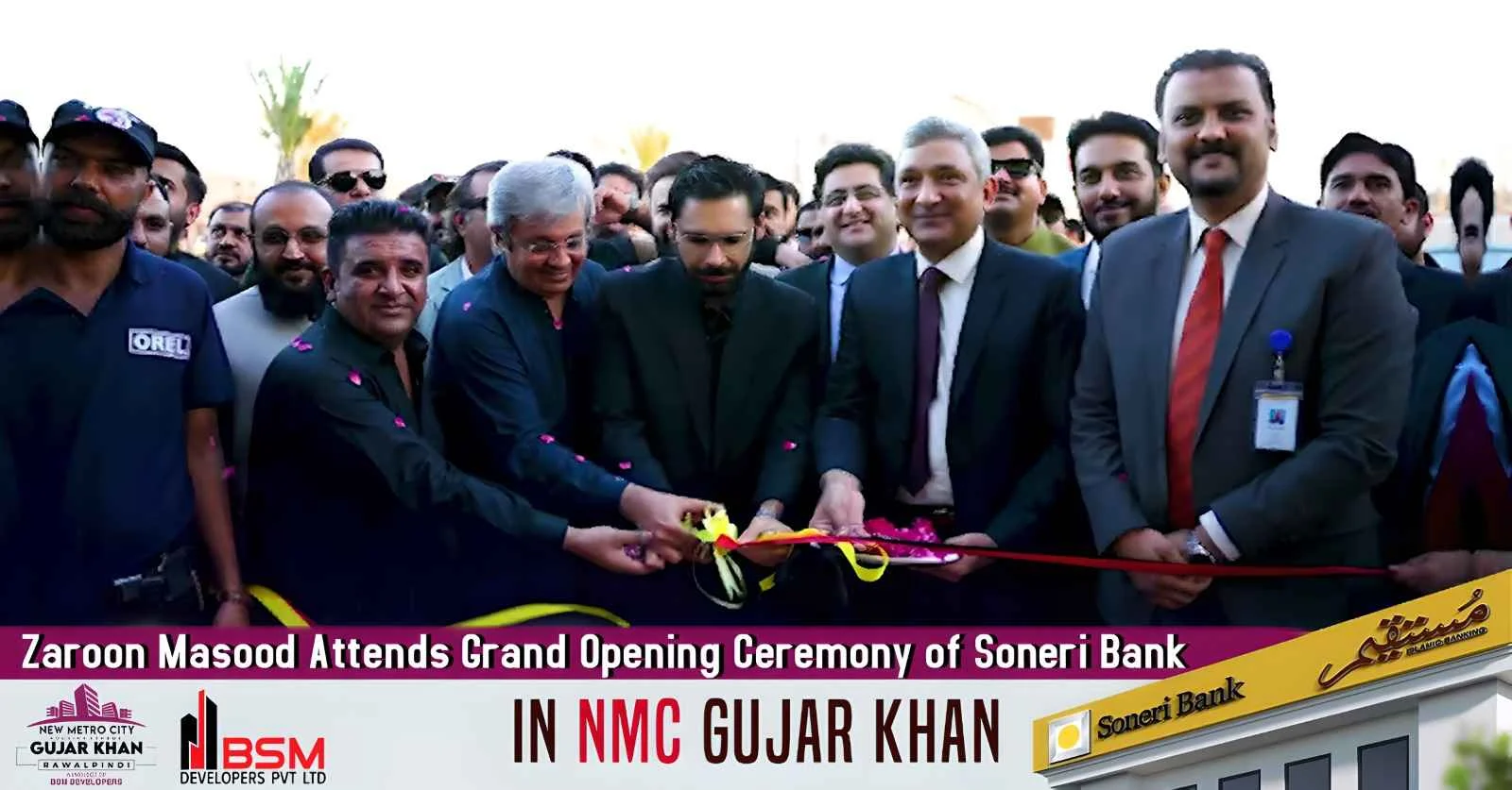 Zaroon Masood Grand Attends Opening Ceremony of Soneri Bank